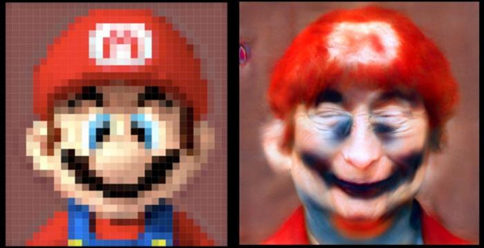 The pixelated faces of video game characters were driven through a neural network and this is what happened ... - Characters (edit), Video game, Нейронные сети, Longpost