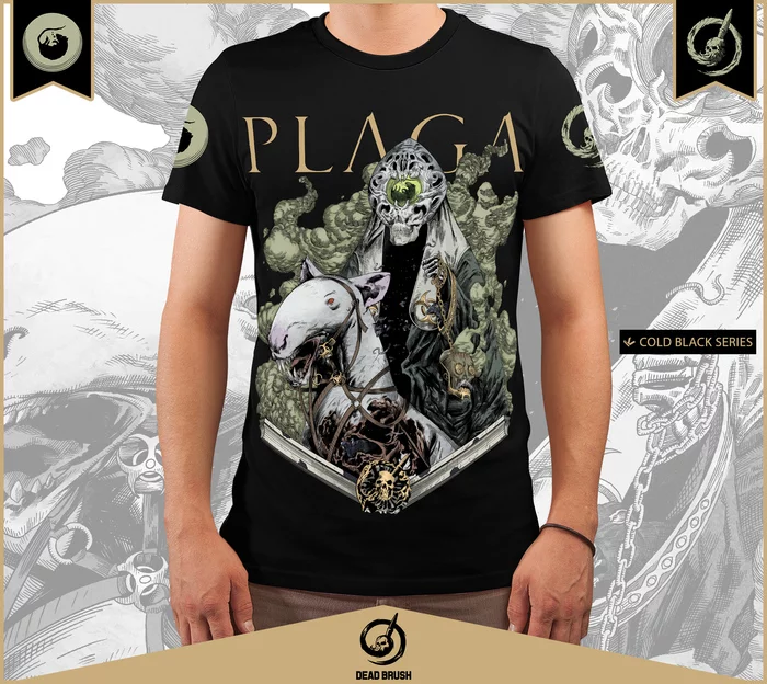 Plague 2020 or the return of the horsemen - My, Dead brush, Plague, Art, Illustrations, T-shirt, Coronavirus