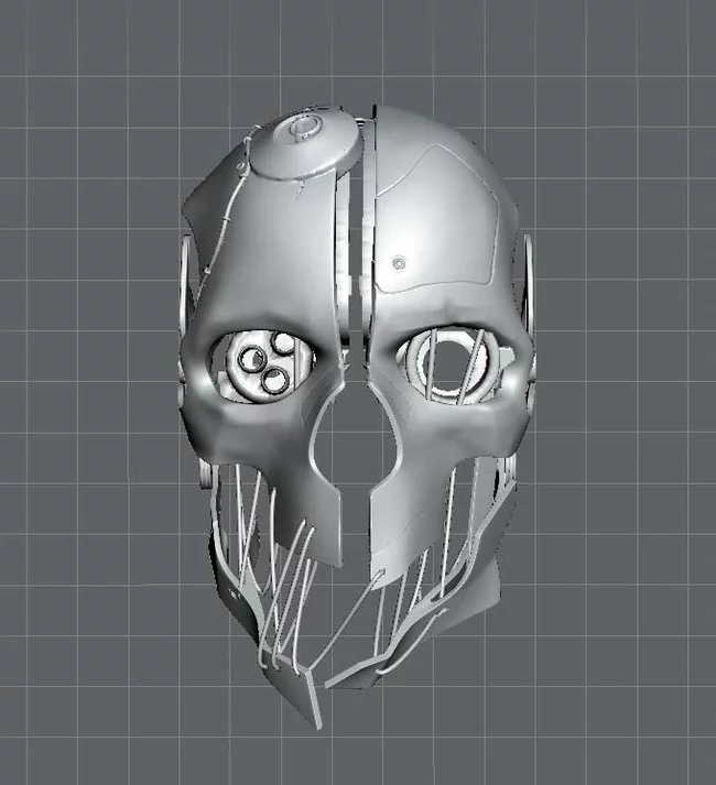 Print of Corvo Attano's mask from Dishonored - My, Dishonored, 3D печать, Longpost