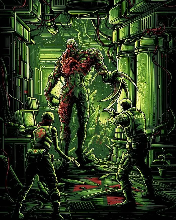 Resident Evil - Resident Evil, Тиран, Арт, Dan Mumford