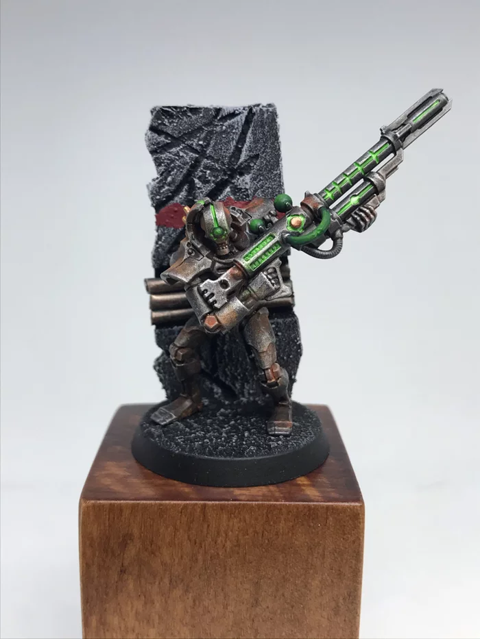 Любительская роспись миниатюр. Warhammer 40 000. Necron Deathmarks - Моё, Warhammer 40k, Necrons, Wh miniatures, Покраска миниатюр, Миниатюра, Длиннопост