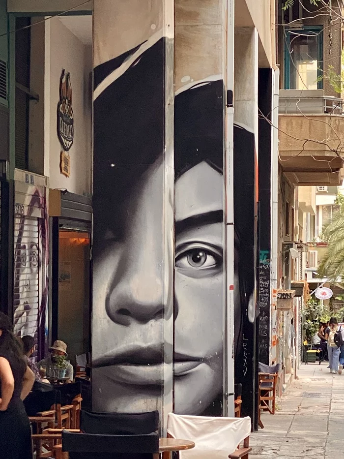 Graffiti in the Athens district of Exarchia - My, The photo, Graffiti, Street art, Art, Athens, Greece, Longpost
