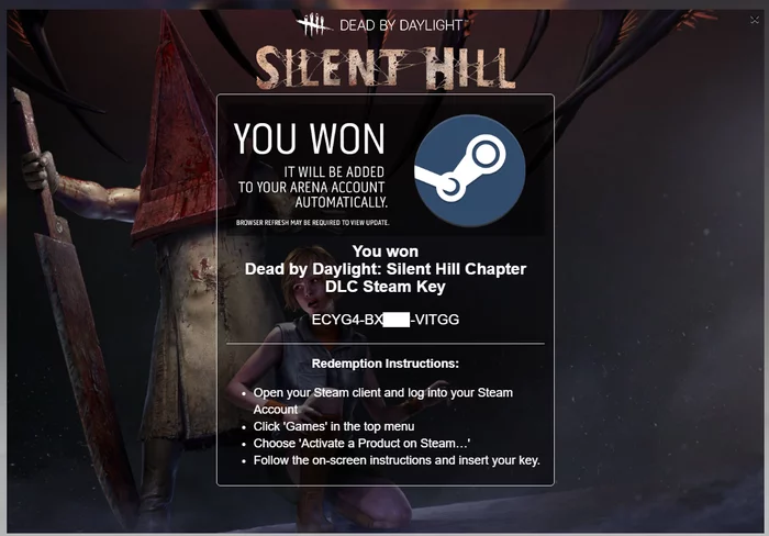 [DLC] Dead By Daylight - Silent Hill Chapter - Ключи Steam, DLC, Steam, Компьютерные игры, Silent Hill, Халява, Dead by Daylight, Длиннопост, Видео