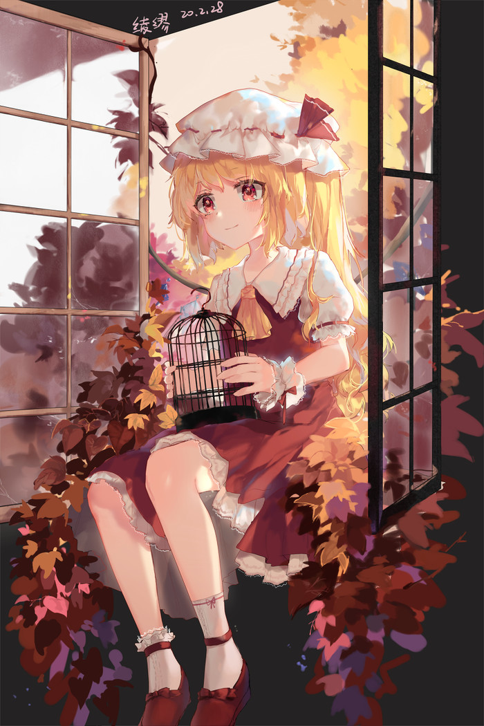  Anime Art, , Flandre Scarlet, Touhou, Ling mou