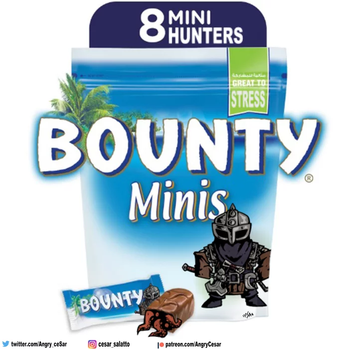 Mini Bounty Hunters - Моё, Cesar Art, Llcesarll, Игры, Darkest Dungeon, Bounty Hunter