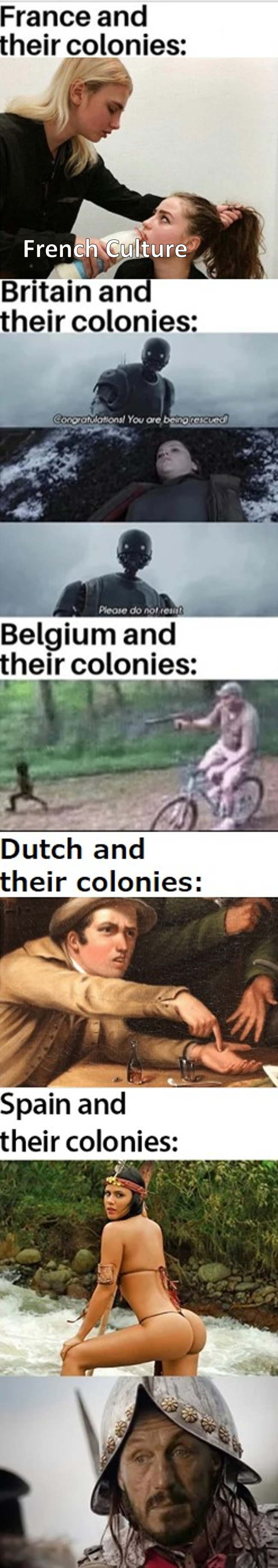 European countries and their colonies - NSFW, Memes, The colony, Metropolis, Longpost