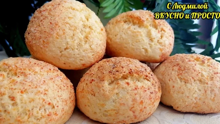 Delicious, tender cottage cheese buns (without yeast) - baked for tea in 20 minutes - My, Recipe, Video recipe, Bakery products, Cottage cheese, Cooking, Buns, Video, Longpost