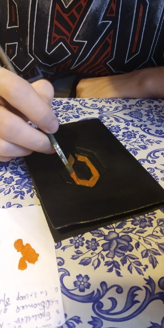 Making a passport cover for Cerberus from Mass Effect. Part 1 - My, Longpost, Mass effect, Needlework with process, Cover, Cerberus, Leather products, Arthiz