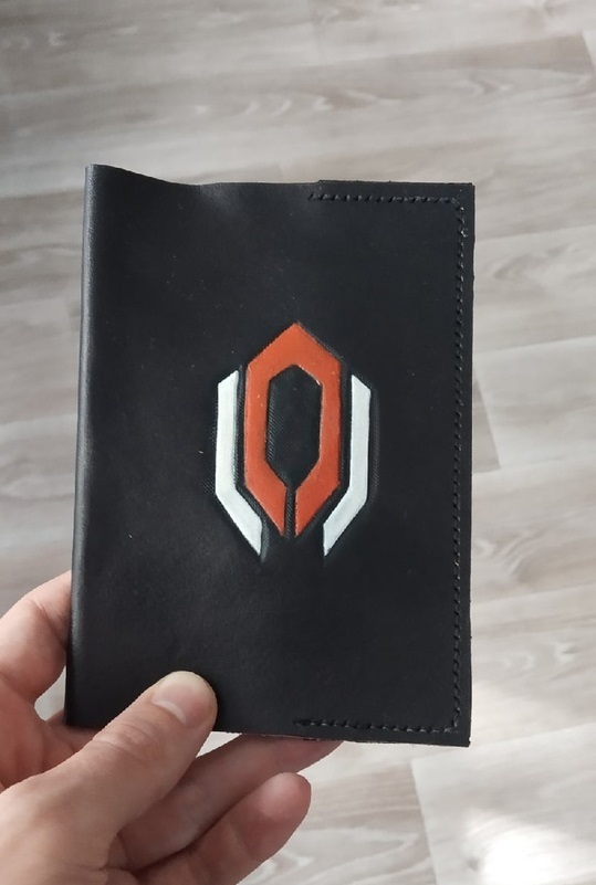 Making a passport cover for Cerberus from Mass Effect. Part 1 - My, Longpost, Mass effect, Needlework with process, Cover, Cerberus, Leather products, Arthiz