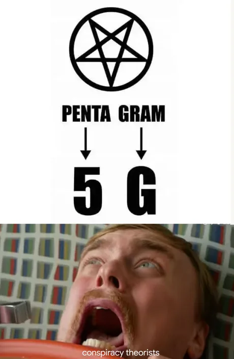 Coincidence? - Humor, Pentagram, 5g, Coincidence, Conspiracy, Picture with text
