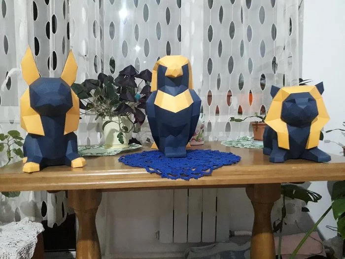 Pepakura-Paper modeling12 subscribersVery cute Egyptian gods made of paper - decor - My, Decor, Papercraft, Pepakura, Longpost