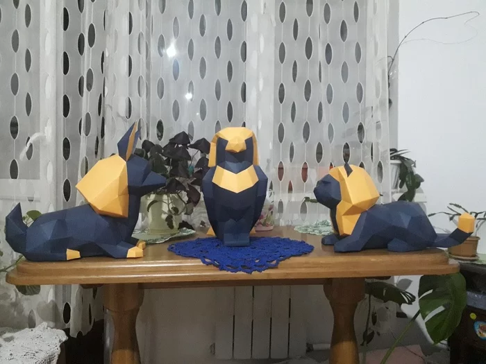 Pepakura-Paper modeling12 subscribersVery cute Egyptian gods made of paper - decor - My, Decor, Papercraft, Pepakura, Longpost