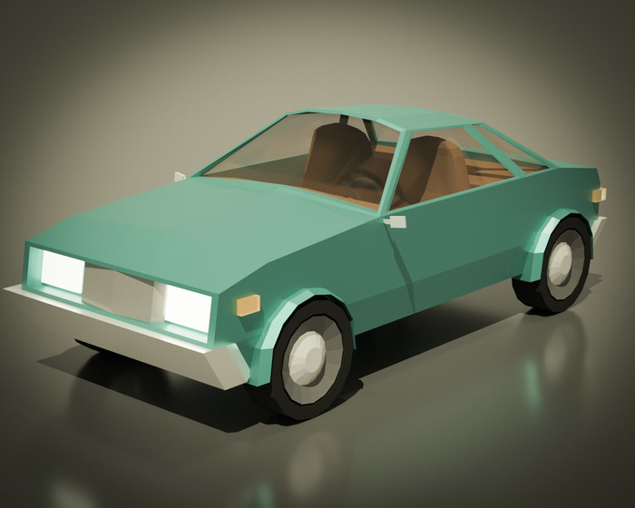 Моя первая lowpoly машина