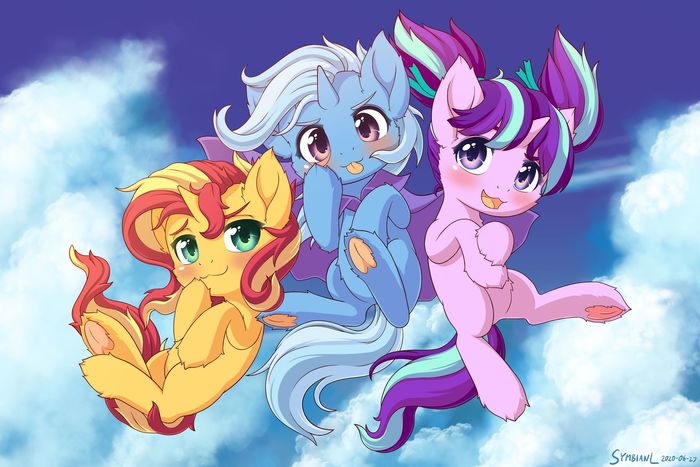 The Anti-Twilight Brigade My Little Pony, Sunset Shimmer, Trixie, Starlight Glimmer, Symbianl