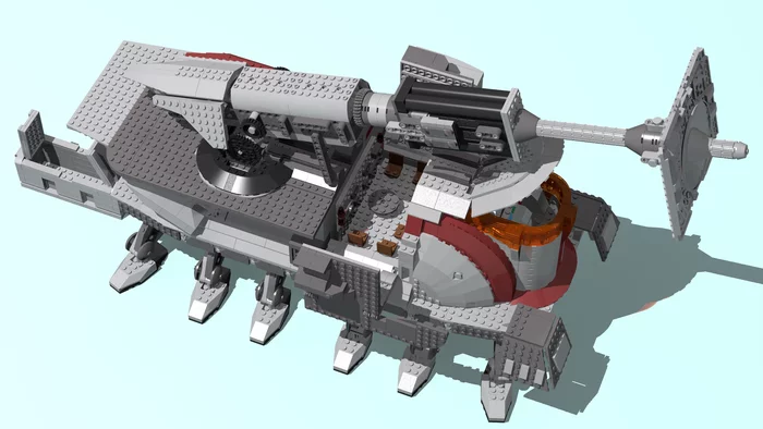 Lego Star Wars SPHAT (Lego Star Wars Clone Artillery) - My, Lego, Star Wars, Constructor, Games, Ldd, Toys, Longpost