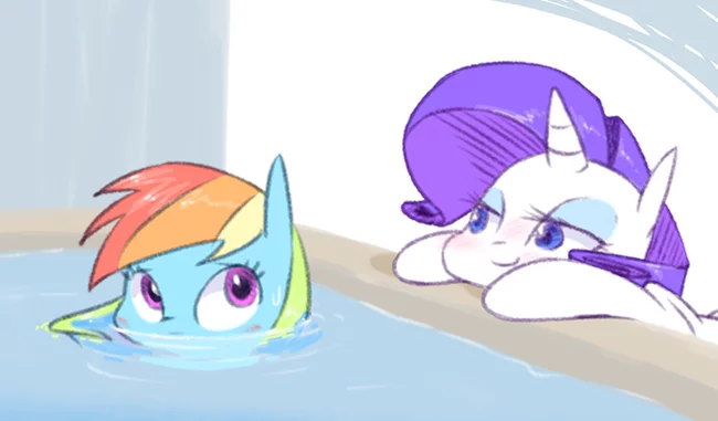 У хитрой Зефирки есть хитрый план - My Little Pony, Rainbow Dash, Rarity, Raridashdoodles