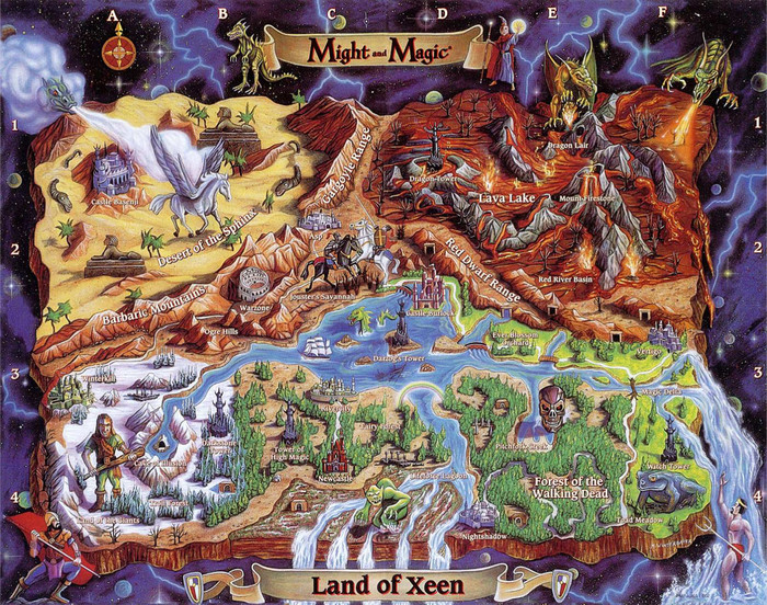 Might and Magic: Clouds of Xeen ( 1) 1992, , Might and magic, New World Computing,   DOS,  , RPG, -, 