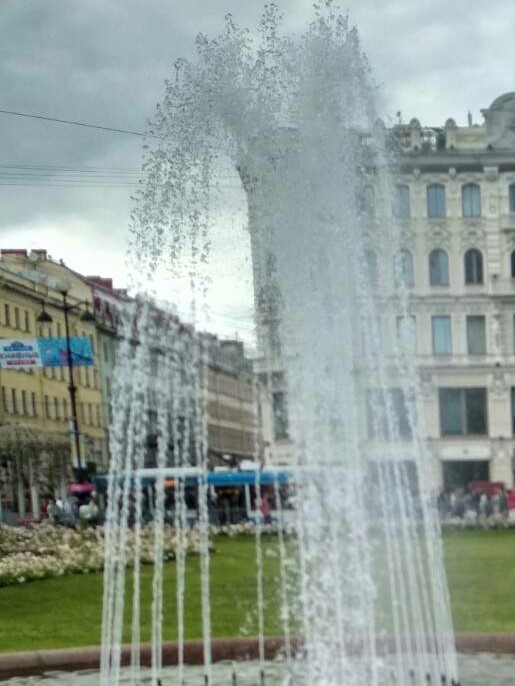 A beautiful fountain? - My, Fountain, Saint Petersburg