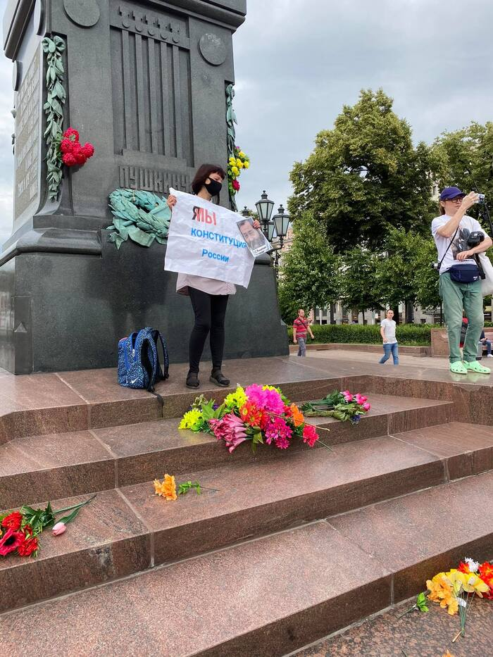 У памятника Пушкину - Митинг, Собрание, Протест, Москва, Длиннопост, Политика