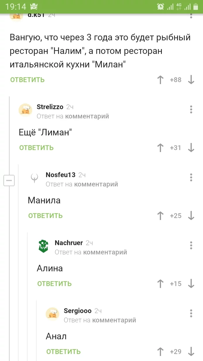 Заходите с чёрного хода - Мат, Нейминг, Комментарии на Пикабу, Юмор, Длиннопост, Скриншот