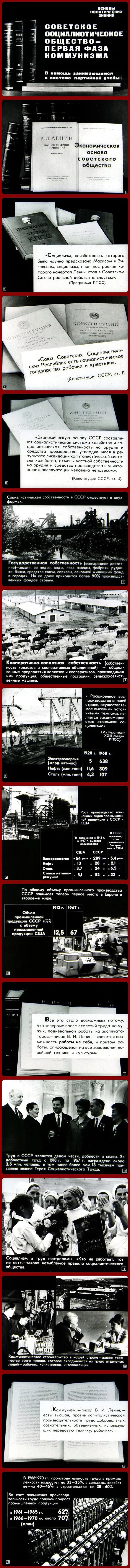 Soviet Society (1969) - the USSR, Longpost, Past, Picture with text, Filmstrips, История России