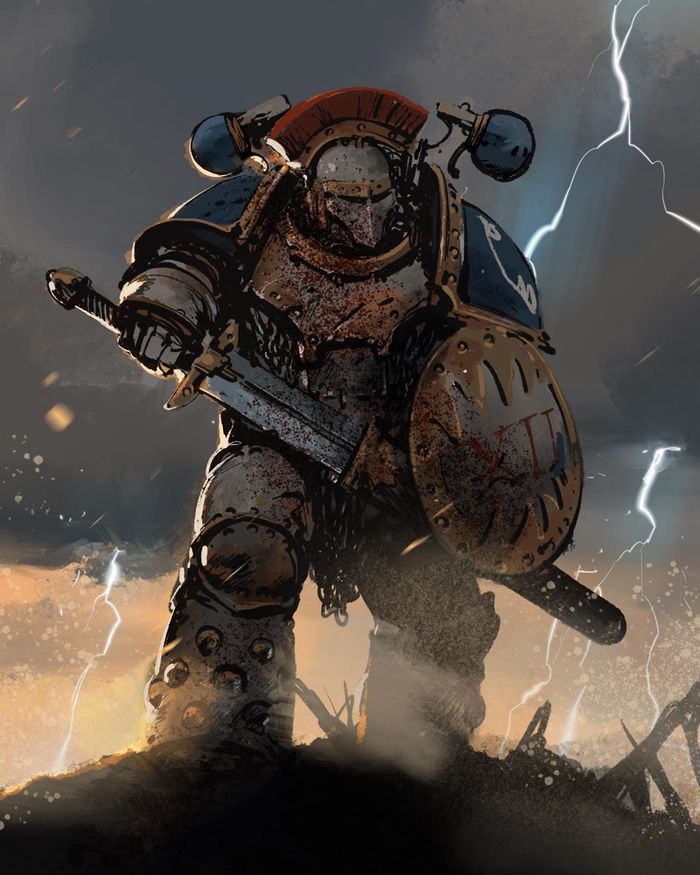 After the battle by Ronan Toulhoat Warhammer 40k, Wh Art, World Eaters, Pre heresy