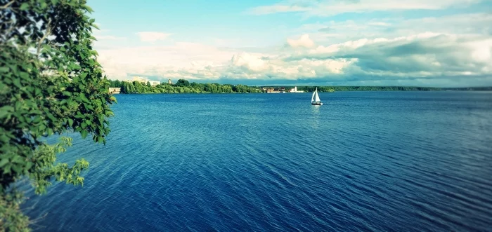 Summer day - My, Summer, Sailboat, The photo, Nature, Landscape, Water