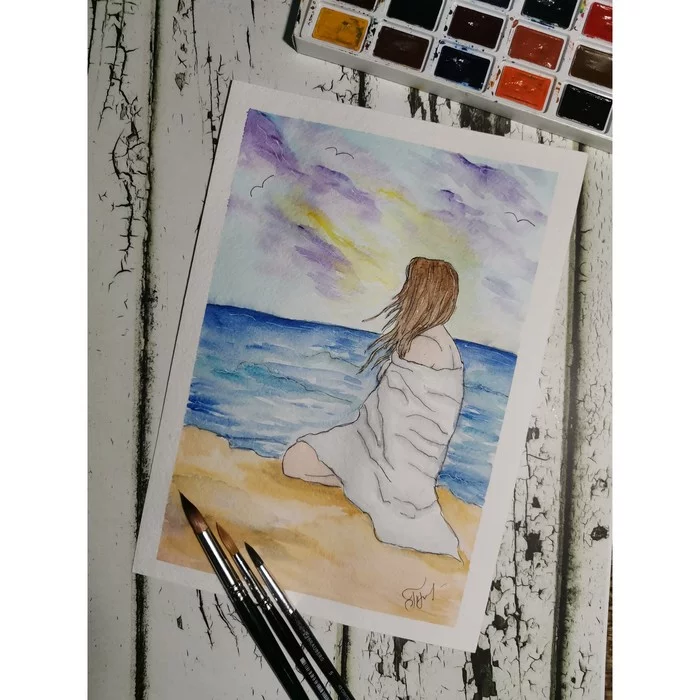 Watercolor drawings - My, Watercolor, Watercolor technique, Watercolor paper, Drawing, Longpost