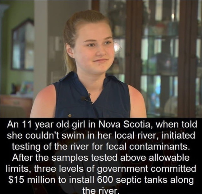 Don't annoy the girls! - Canada, Pollution, Ecology, Girls, River, Bathing, Initiative, Nova Scotia, Bathing