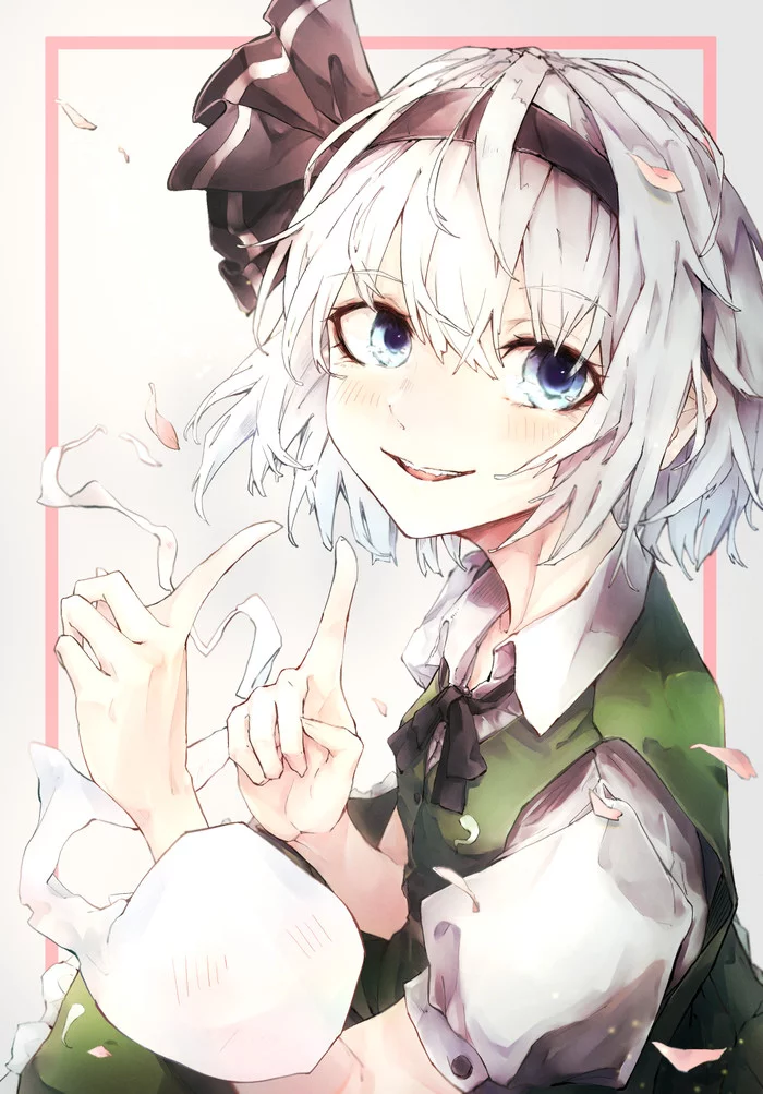 Konpaku Youmu - Touhou, Anime Art, Аниме, Konpaku Youmu, Safutsuguon