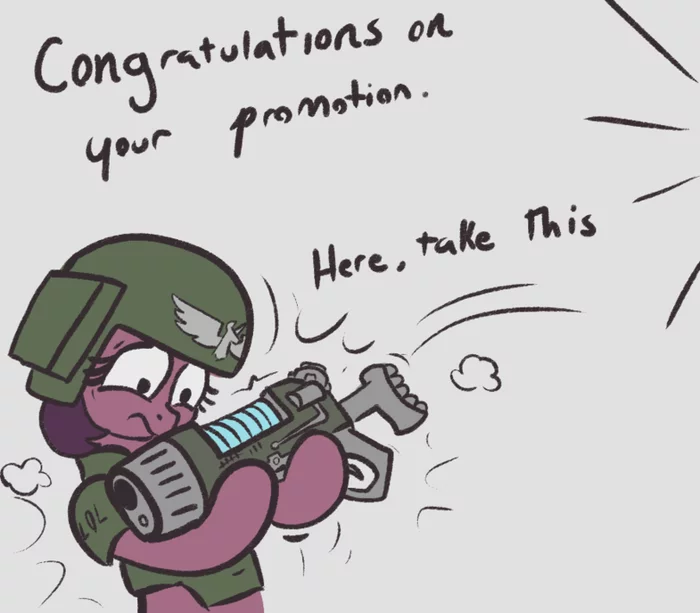 Congratulations on your promotion. - My little pony, Warhammer 40k, Crossover, Crossover