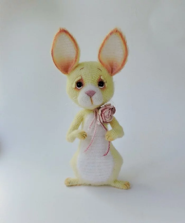 Hare Hare - My, Crochet, Longpost, Needlework without process, With your own hands, Knitted toys, Hare, Amigurumi, Carrot