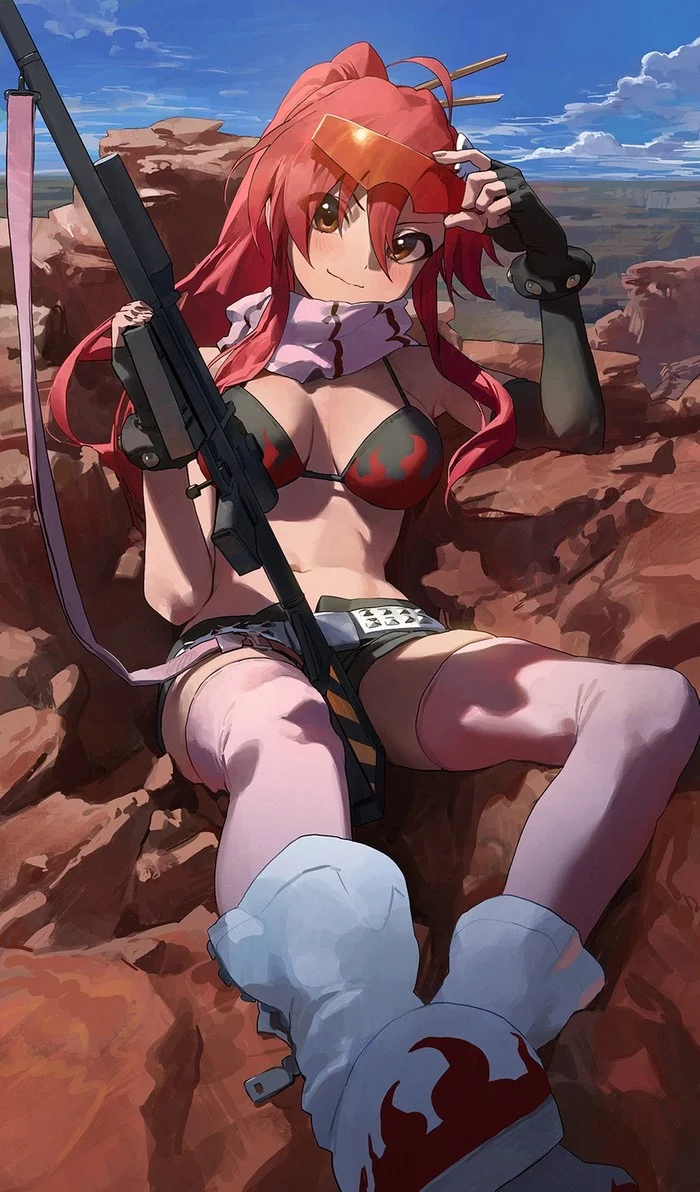 Yoko Littner - Gurren lagann, Yoko Littner, Anime art, Anime, Art, Mossi