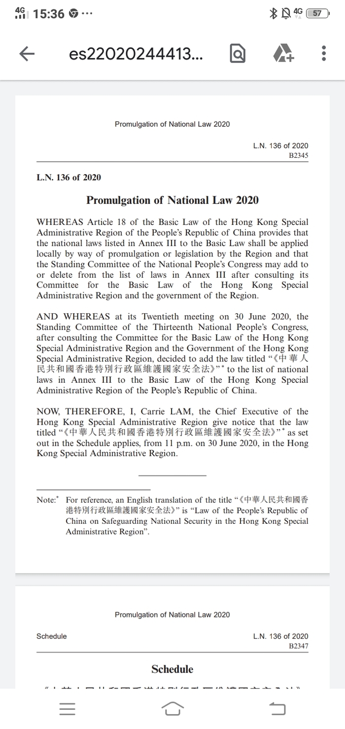 Китайское правительство приняло закон, действующий на всех жителей планеты, запрещающий критиковать власть в Гонконге