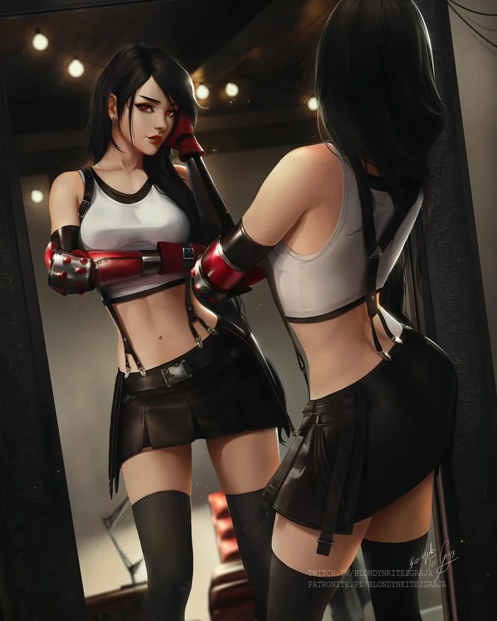 Tifa Lockhart - Art, Game art, Final Fantasy, Final fantasy vii, Tifa lockhart, Girls, Blondynkitezgraja