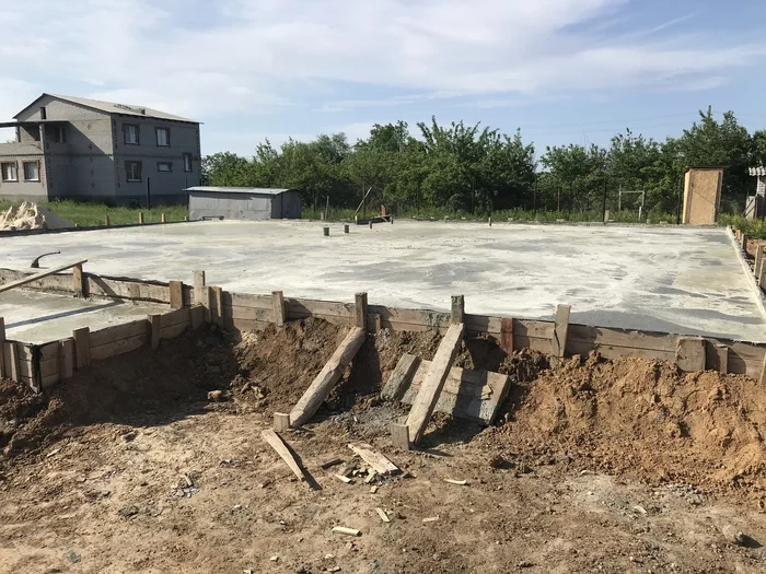 Start of house construction - My, Building, Construction, House, Home construction, Volgograd, Land, Longpost