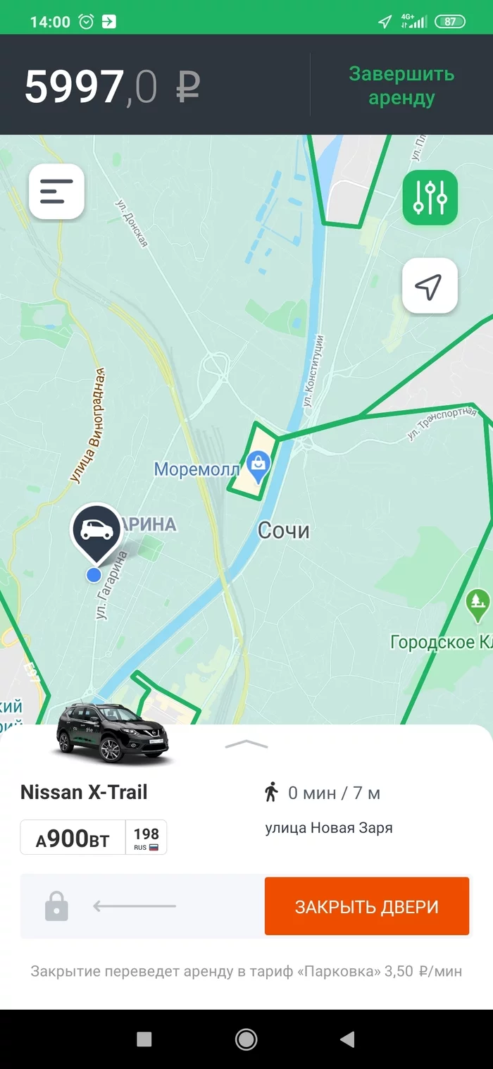 YouDrive car sharing in Sochi - My, Car sharing, Sochi, Negative, Longpost