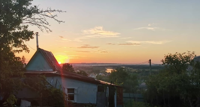 Поездка на дачу Природа, Пенза, Дача, Красота, Закат, Фотография, Мобильная фотография, Длиннопост