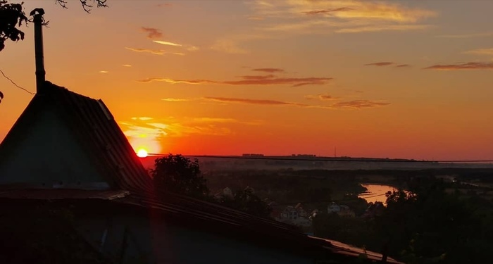 Поездка на дачу Природа, Пенза, Дача, Красота, Закат, Фотография, Мобильная фотография, Длиннопост