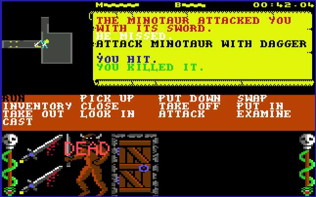 Fantastic Beasts #2.1. Minotaurs in old games, 1981-89 - My, Minotaur, Fantasy, Remembering old games, Retro Games, DOS games, RPG, Dungeons & dragons, Might and magic, Longpost