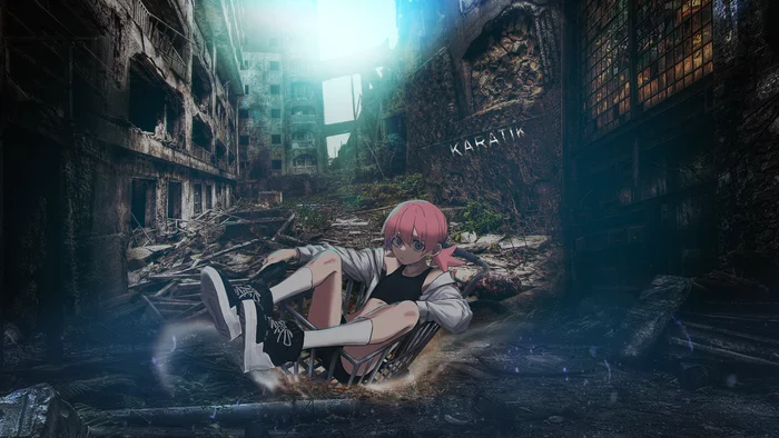 Amv\Art\3D render - Моё, Аниме, Эдит, AMV, Музыка, Monogatari series, Anime Art, 3D, Видео, Длиннопост