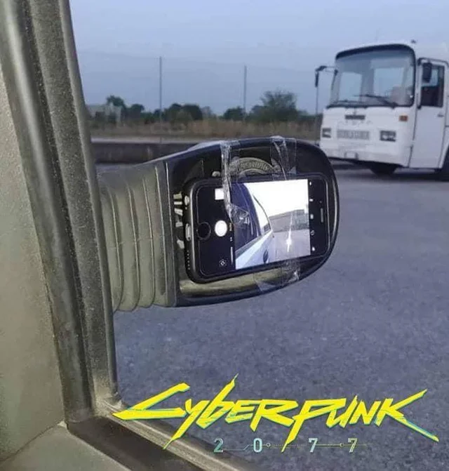 Cyberpunk 2077 - Cyberpunk, Mirror, Car, Reddit, iPhone