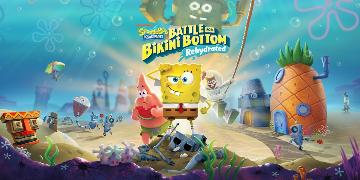 Игры губка боб квадратные штаны. Spongebob Battle for Bikini bottom. Игра губка Боб Battle for Bikini bottom rehydrated. Игра Spongebob Squarepants: Battle for Bikini bottom Nintendo Switch. Spongebob Squarepants Battle for Bikini bottom 2003.