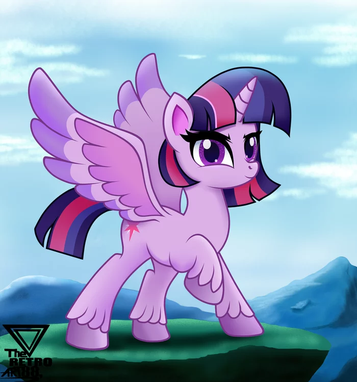 Tweak and Landscape - My little pony, Pony Life, Twilight sparkle, Theretroart88