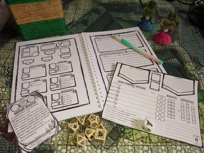 Tracker Survival + status cards for nri from Cheat Patty. - My, Dnd 5, Character Sheet, Notebook, Tracker, Tabletop role-playing games, , Board games, Cards