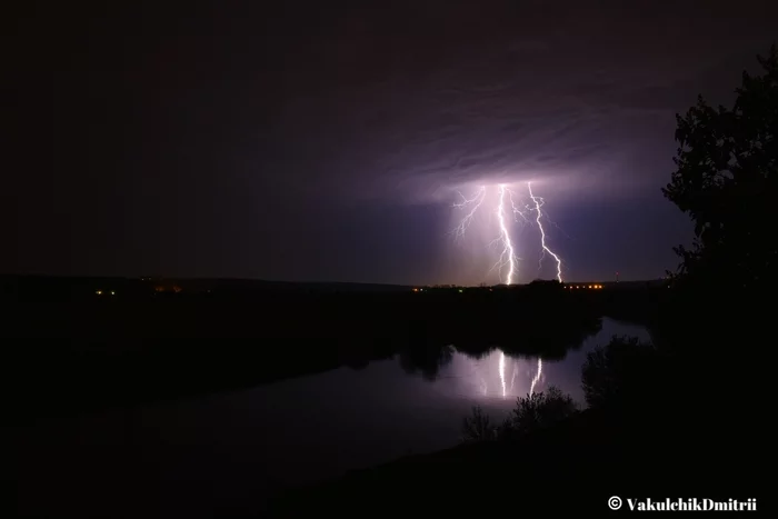 Thunderstorm over the Moscow River, Moscow region, Odintsovo district - The photo, Thunderstorm, Hurricane, Storm, Lightning, Photographer, Moscow, Russia