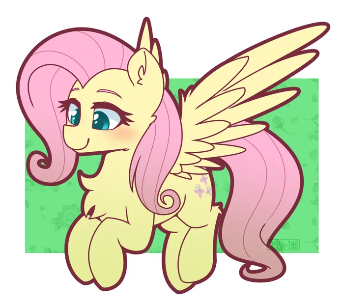 Флатти - My Little Pony, PonyArt, Fluttershy, Puetsua