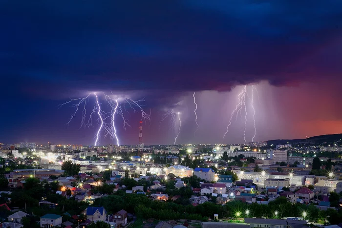 Storm. Saratov July 12, 2020 - My, Nikon d600, Tamron 28-75 f28, Thunderstorm