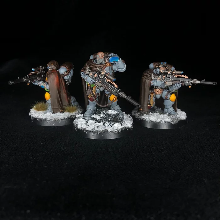 Space Wolves Eliminators ready for action - Моё, Wh miniatures, Warhammer 40k, Primaris Space Marines, Space wolves, Хобби, Миниатюра, Loyal Space marines, Длиннопост