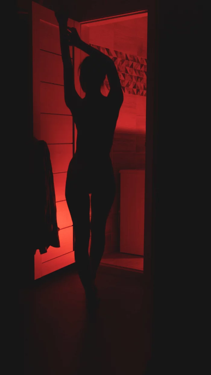 In red light - NSFW, My, Homemade, Erotic, Red light, Longpost